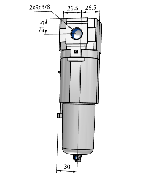 Bộ lọc khí nén SMC AFF30-03-D 